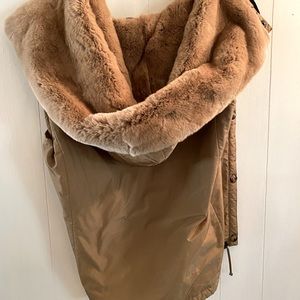 MaxMara vest with fur hood